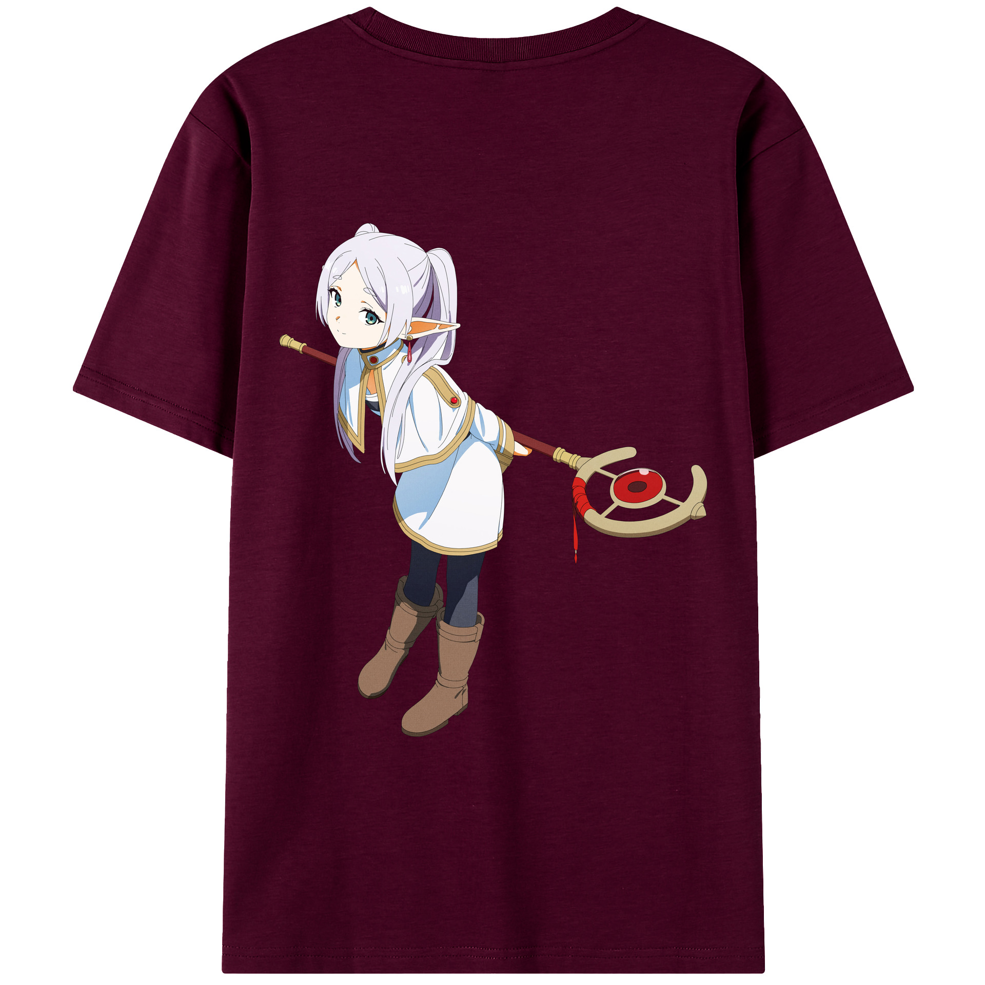 （画像用） 葬送のフリーレン Frieren レディース半袖Tシャツ(バックプリント)